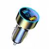 Enchufe de conversión de encendedor de cigarrillos de coche transfronterizo uno a dos cargador de coche cargador de coche de alta potencia pantalla digital carga súper rápida