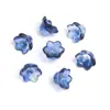 Hada Flor de Lirio del Valle de Vidrio Gradiente Flor Colorida Tapa Colgante para Joyería Hecha a Mano DIY Accesorios Colgante Pendientes Collar Materiales para Cuentas