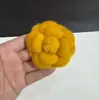 Acessório de Moda de Seda de Alta Qualidade 8cm Flor de Camélia Ultra-Resistente com Broche e Presilha Dupla Utilização