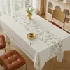 Toalha de Mesa de Centro e de Jantar, PVC Impermeável e Resistente ao Calor, Espessada, Lavável, Resistente a Manchas, Novo Modelo 2026, Jogo Americano Retangular