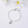 Pulsera de Moda Simple con Circonita Microincrustada de 26 Letras para Mujer, Elegante y Versátil, Perla de Lujo Ligero, Transfronterizo de Aliexpress