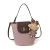Bolsa de Balde Colorida Patchwork Fashionable 2026 Nova Coleção Primavera/Verão Personalidade Ins Bolsa de Ombro Tendência Bolsa Transversal