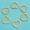 Accesorios Coreanos al por Mayor Patrón de Corazón Electrochapado Collar de Perlas Pulsera Colgante Individual Joyería Accesorios de Aleación DIY