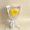 Ramo del Día del Maestro, Gipsófila Flores Secas, Ramo de Rosas Artificiales, Ramo Pequeño, Regalo Souvenir, Flor de Jabón, Flor Eterna
