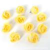 Flores Artificiales Amarillentas Flores de Seda Flores Falsas Hechas a Mano Materiales DIY Decoración de Escena Ramillete Flor de Muñeca Flor para la Cabeza