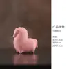 Adorno de Caballo del Zodiaco de Cerámica Fuma para Sala de Estar, Estudio, Escritorio de Oficina, Decoración de Año de Nacimiento, Caballo de Cerámica de Año Nuevo Chino