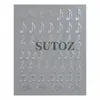 Adesivos de Unha Nota Musical com Glitter Símbolos Musicais Personalizados Elemento de Piano Adesivos Autocolantes Acessórios de Decoração DIY para Unhas