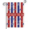 Bandera de Jardín para el Día de la Independencia Más Vendida de Amazon, Bandera Festiva Americana con Estampado de Estrellas y Rayas, Material de Lino, Bandera Decorativa para Exteriores