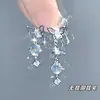 Pinzas para Oreja de Mariposa Incrustadas de Diamantes para Mujer, Diseño Suave y Elegante, Pinzas para Cartílago sin Perforación, Aretes Pequeños y Versátiles para Mujer