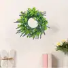 Corona Artificial de Lavanda Transfronteriza - Decoración de Primavera, Verano y Otoño Adecuada para Puertas Principales y Paredes del Hogar