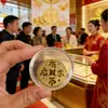 Pegatinas para Teléfono de los Cinco Dioses de la Riqueza de Cinco Caminos Chapadas en Oro, Imanes para Nevera Atractores de Fortuna, Pegatinas de Lingotes de Oro, Artículos Populares para Transmisiones en Vivo, Regalos al por Mayor