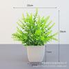 Venta caliente transfronteriza de plantas artificiales, plantas verdes, macetas decorativas de plástico para interiores y exteriores, macetas pequeñas de eucalipto, venta al por mayor