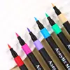 Marcador Acrílico de Ponta Macia Caixa Preta para Pintura Artística, Caneta Aquarela Lavável e Empilhável, Lote de Fábrica Opaco
