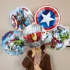 Globo de película de aluminio de dibujos animados sosteniendo 18 pulgadas apertura escolar de jardín de infantes centro comercial 61 juguetes para niños para empujar pequeños regalos