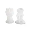 Adorno de Mano Fantasma Rosa de Halloween DIY, Bola de Mano Fantasma, Vela de Yeso para Aromaterapia, Molde de Silicona para Fundición de Resina