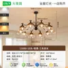 Lámpara de Techo Estilo Francés para Sala de Estar Luz Principal Nuevo Modelo 2026 Atmósfera de Alta Gama Vintage Protección Ocular Iluminación para Dormitorio Principal Comedor L535
