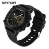 Reloj de Venta Caliente en Transmisión en Vivo de Comercio Exterior, Reloj Electrónico Despertador Multifuncional para Estudiantes, Reloj Deportivo para Exteriores con Doble Pantalla Luminoso Impermeable