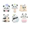 Dibujos Animados Lindo Casual Panda Resina Accesorios DIY Hecho a Mano Crema Gel Pasador Hebilla de Zapato Pegatina de Refrigerador Material para Joyería