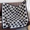 Bufanda Cuadrada Grande de Sarga de Seda a Cuadros Estilo Coreano Chal de Doble Uso Toalla de Playa Ropa Exterior Protector Solar Bufanda de Seda Bufanda para Mujer