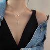 Collar de Diseño Nicho de Lujo Ligero Estilo Frío ins Lujo Accesible de Alta Gama Moda Accesorios Cadena Clavícula
