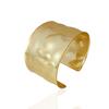 Pulsera Abierta de Pareja Retro de Alta Gama Irregular Cóncavo-convexa de Ala Ancha Lujo Ligero Nicho Mate Exquisita Pulsera