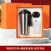 Set de regalo empresarial, taza de café de titanio puro, recuerdo con logo personalizado, regalo práctico de verano para clientes