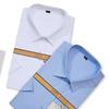 Camisa blanca elástica de manga corta de fibra de bambú bordada con LOGO para hombre y mujer, uniforme de verano para departamento de ventas de tienda 4S, ropa de trabajo