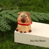 Micro Paisagem Nova Capivara Boneca Capivara Acessórios de Decoração DIY Desktop Carro Pequenos Enfeites