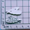 Pinza para el pelo con diamantes de imitación galvanizados, lazo de perlas, corazón, mariposa, dijes para zapatos, funda de teléfono, accesorios para ropa, piezas de plástico