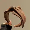 Diadema floral retro femenina clip para el pelo de tul con degradado francés dopamina accesorio para el pelo estilo crema diadema ancha versátil