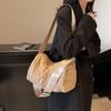 Bolsa de Tela Transfronteriza para Mujer de Gran Capacidad 2025 Nuevo Otoño e Invierno Versátil Casual de Hombro Cruzada Bolsa Almohada para Viajeros