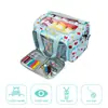 Bolso Transfronterizo para Hilo y Hilo de Tejer Herramientas de Ganchillo Bolsa de Almacenamiento de Gran Capacidad Bolsa Portátil de Almacenamiento para Viajes