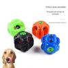 Novo Brinquedo para Pet Bola com Vazamento Superfície Curva Esférica Voz Chamado Estranho Bola com Vazamento Cão Educacional Molar Brinquedo para Cachorro