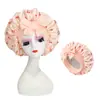 Sombrero Redondo con Cinta de Cola Larga Estampado de Cerezas Transfronterizo Sombrero para Belleza y Cuidado del Cabello Sombrero de Satén Degradado Gorro de Dormir Bestseller de Amazon