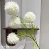 Flores Artificiales: Crisantemo de 4 Cabezas, Crisantemo Ping Pong, Bola de Cebolla, Flor de Seda de Diente de León, Arreglo Floral de Boda, Decoración de Mesa de Comedor para el Hogar Estilo Nórdico