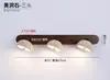 Luz de espelho LED frontal para lavatório de banheiro, penteadeira minimalista retrô japonesa, lavatório, luminária de parede rotativa para iluminação de quadros