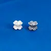 Plata de Ley S925 Retro Soporte de Flores de Doble Cara Seis Caracteres Mantra Sombrero de Flores Accesorios Pulsera de Cristal con Cuentas Hecha a Mano DIY Joyería