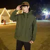 Chaqueta Nueva de Primavera 2025 para Hombre Estilo Americano Combinable con Todo con Capucha Tres Pruebas Casual Bolsillo Grande Softshell para Hombre y Mujer