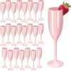 Vaso de Plástico Transparente Desechable para Champagne y Vino para Fiesta de Brindis de Boda, Vaso para Cóctel - Amazon Transfronterizo