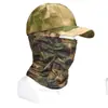 Balaclava Camuflado Tático de Seda Gelada para Uso Externo no Verão, Protetor de Pescoço para Ciclismo, Máscara Facial Respirável para Proteção Solar na Pesca, Boné de Baseball