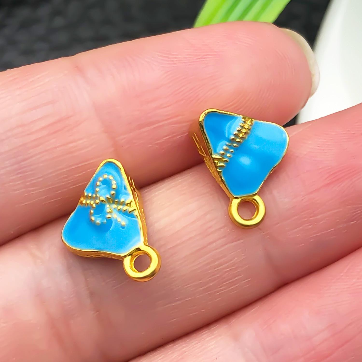 22607-ZY2-蓝色滴油锌合金端午节端午安康三角粽子11