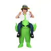 Fato Insuflável de Alien Ciclista Mais Vendido da Amazon Roupa para Festa de Halloween Fantasia de Mascote para Performance Divertida em Festas