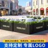Caixa de Flores de Aço Inoxidável 304 para Exterior Feita Sob Medida Caixa de Plantio para Estrada Municipal Canteiro de Flores para Rua Comercial Vaso Retangular para Plantio