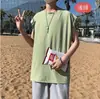 Camiseta sin mangas transfronteriza de verano para hombre, chaleco deportivo de baloncesto holgado moderno, chaleco de marca de moda para hombre