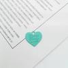 Accesorios de joyería DIY hechos a mano Material Color caramelo Aleación Pintura Melocotón Corazón Colgante Amor Llavero casero Colgante