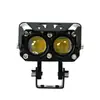 Farol de Motocicleta 20W Olho Duplo Série Raptor 4D Farol de Motocicleta LED Laser Canhão de Luz Veículo Off-Road Iluminação de Estrada Luz