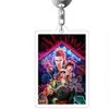 Llavero Acrílico Stranger Things Club del Hacha Eddie Película y TV Merchandising Colgante de Soporte Venta al por Mayor Transfronteriza