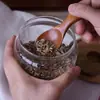 Colher de Mistura de Cabo Longo de Madeira Colher de Madeira Colher de Chá Colher de Sobremesa Japonesa Colher de Macarrão para Restaurante Madeira para Temperos Colher Pequena Estendida