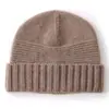 Cachemira 2026 Otoño/Invierno Nuevo Moda Unisex Versátil Simple Cálido Protección para Orejas Protección contra el Frío Gorro de Punto