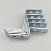 Soporte Angular Trapezoidal Pequeño en Forma de Z de 15 mm de Ancho Soporte de 90 Grados Conector Fijo Hierro Angular Accesorios para Muebles y Gabinetes con Agujeros